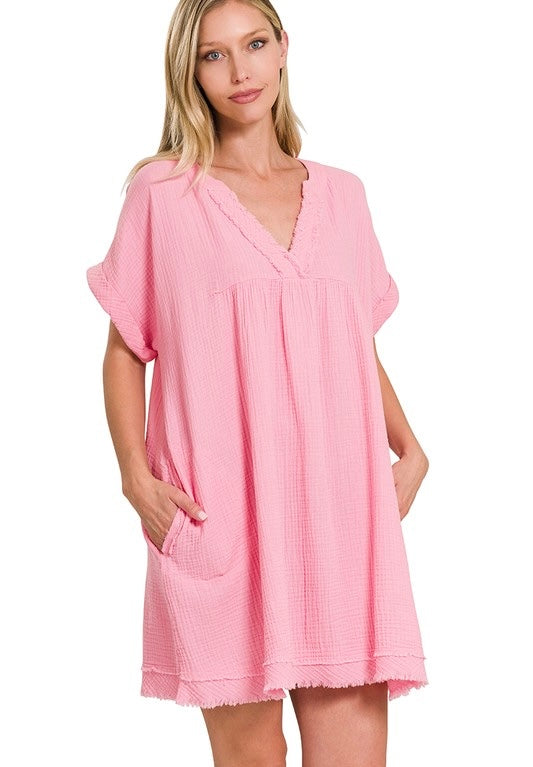 Jill Gauze Dress