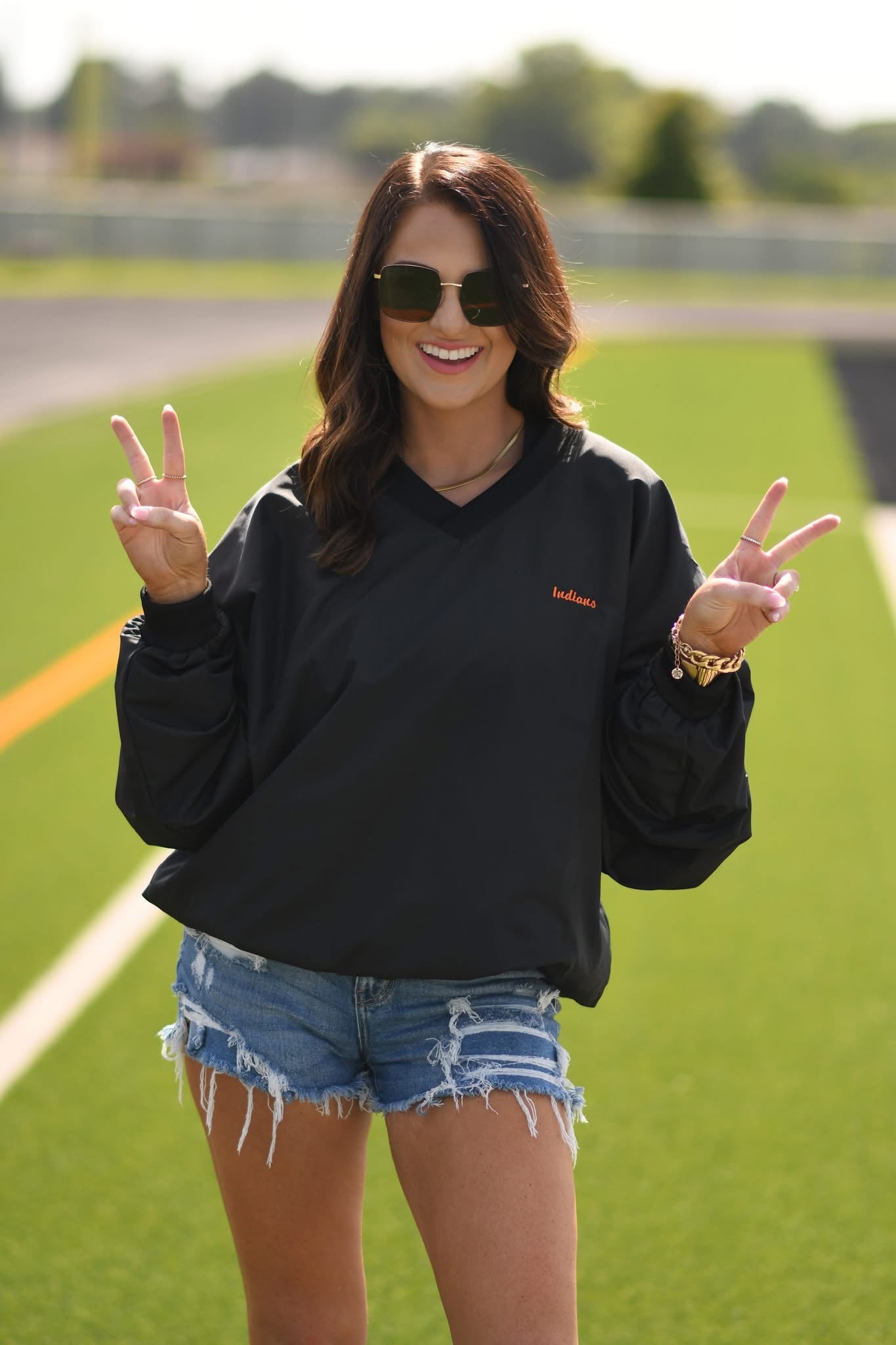 Spirit Embroidered Windbreaker Pullover