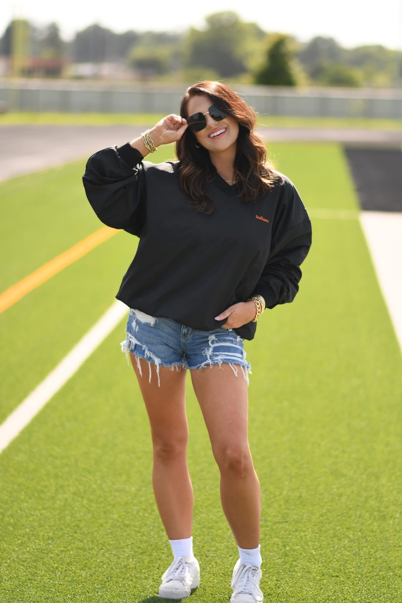 Spirit Embroidered Windbreaker Pullover