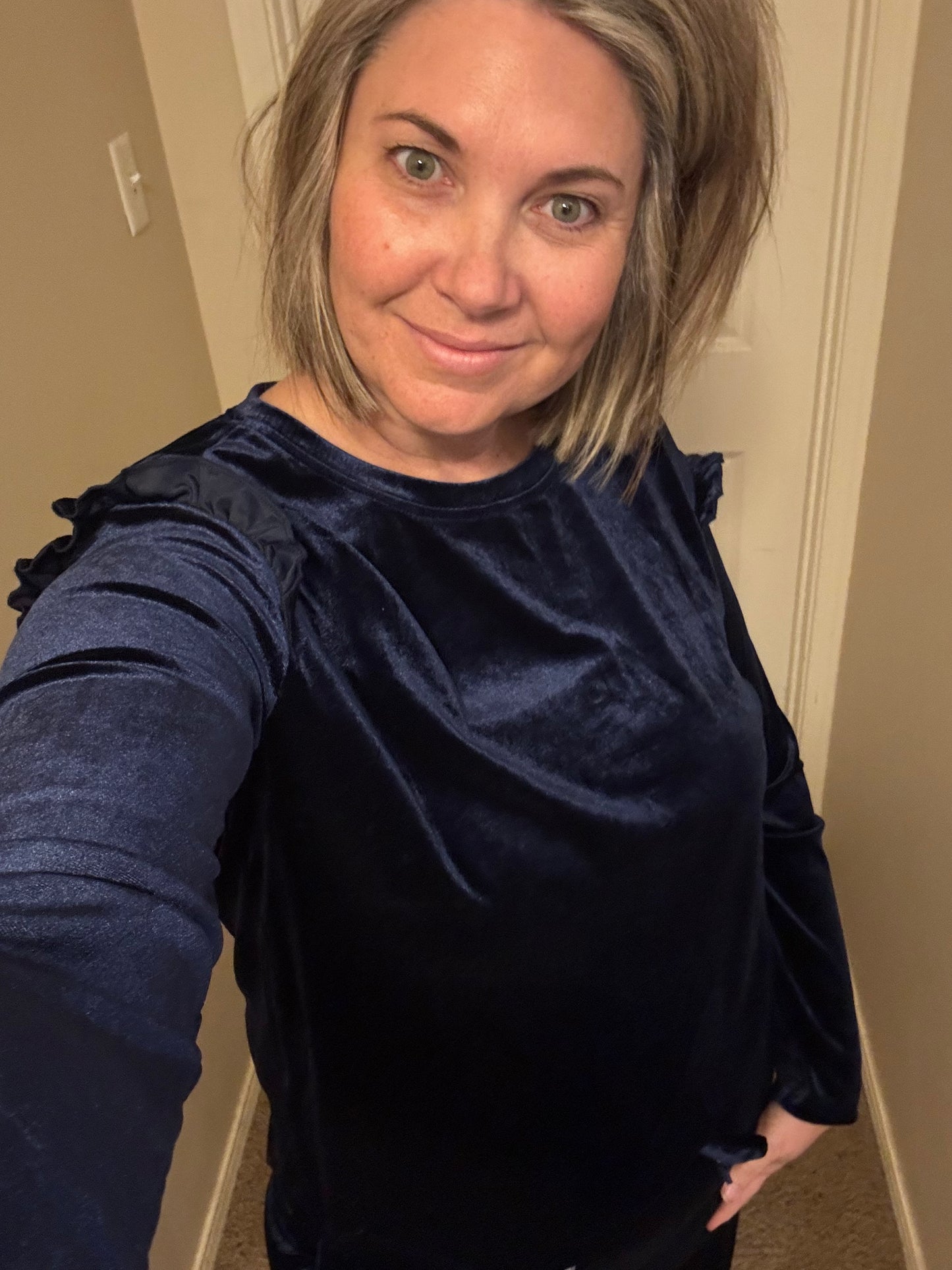 Ruffle Velour Set