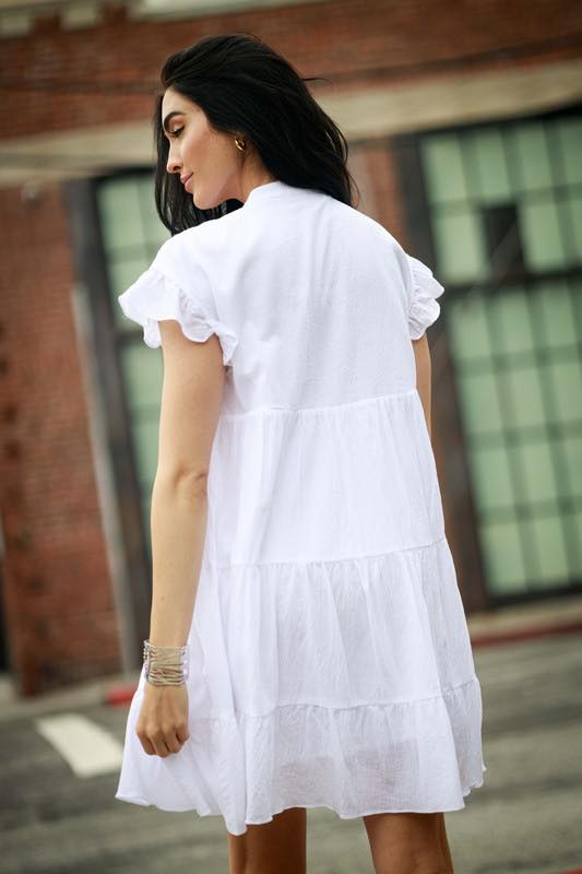White Embroidered Dress