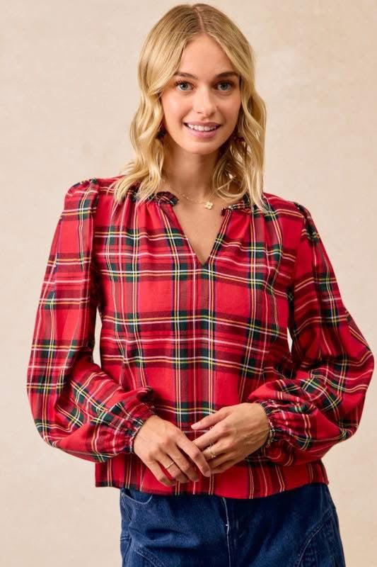 Tartan Plaid Top
