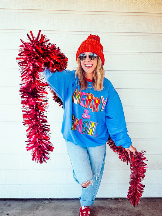 Merry & Bright Whimsical Sweatshirt
