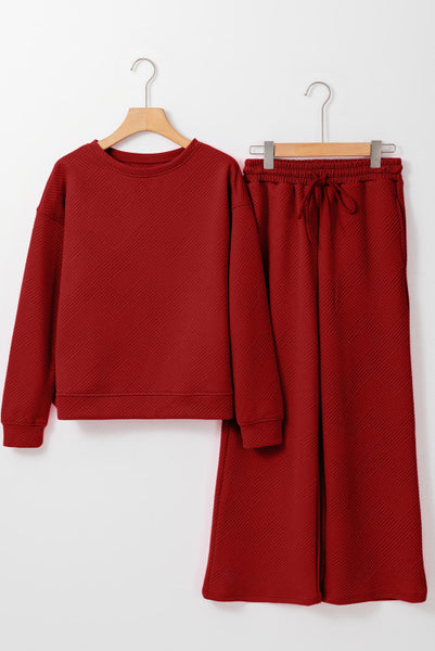 Red Long Sleeve Set